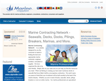 Tablet Screenshot of marinecontractingnetwork.com